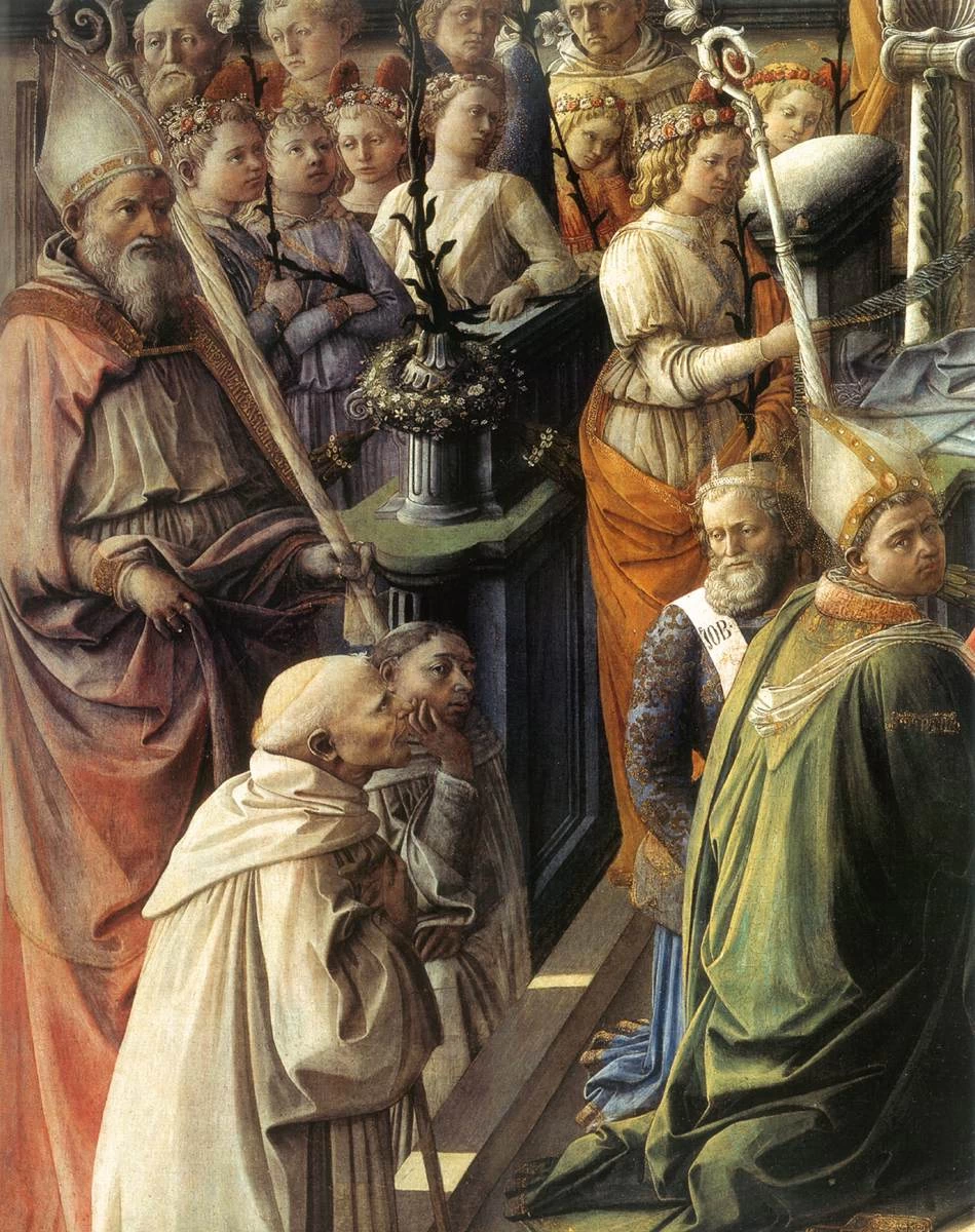 Coronazione della Vergine - Galleria degli Uffizi, Firenze, dettaglio 4
